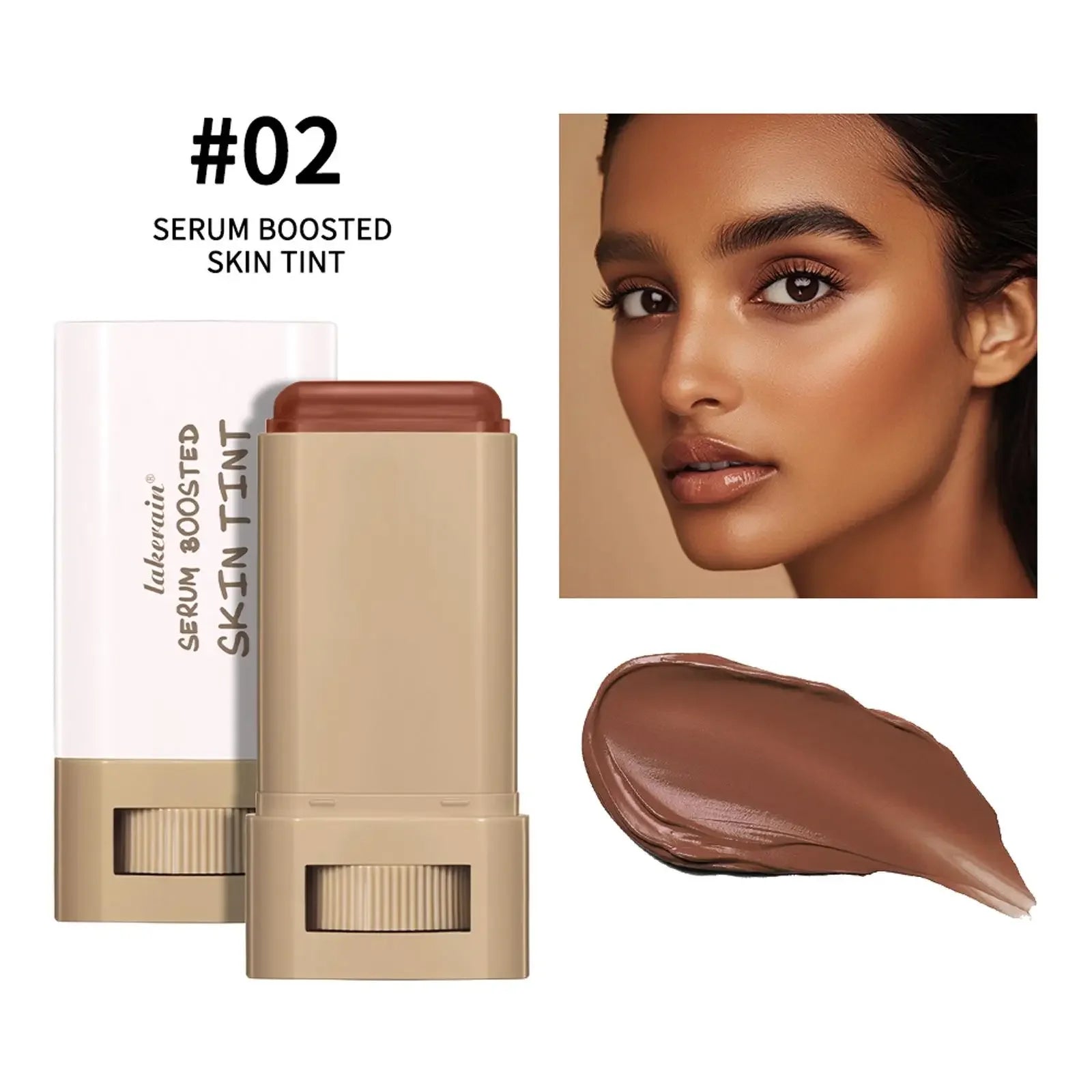 Stick Foundation Boosted Skin Tint Foundation Stick Smooth Plumper Hight Coverage Travel Bronze Foundation Stick Makeup