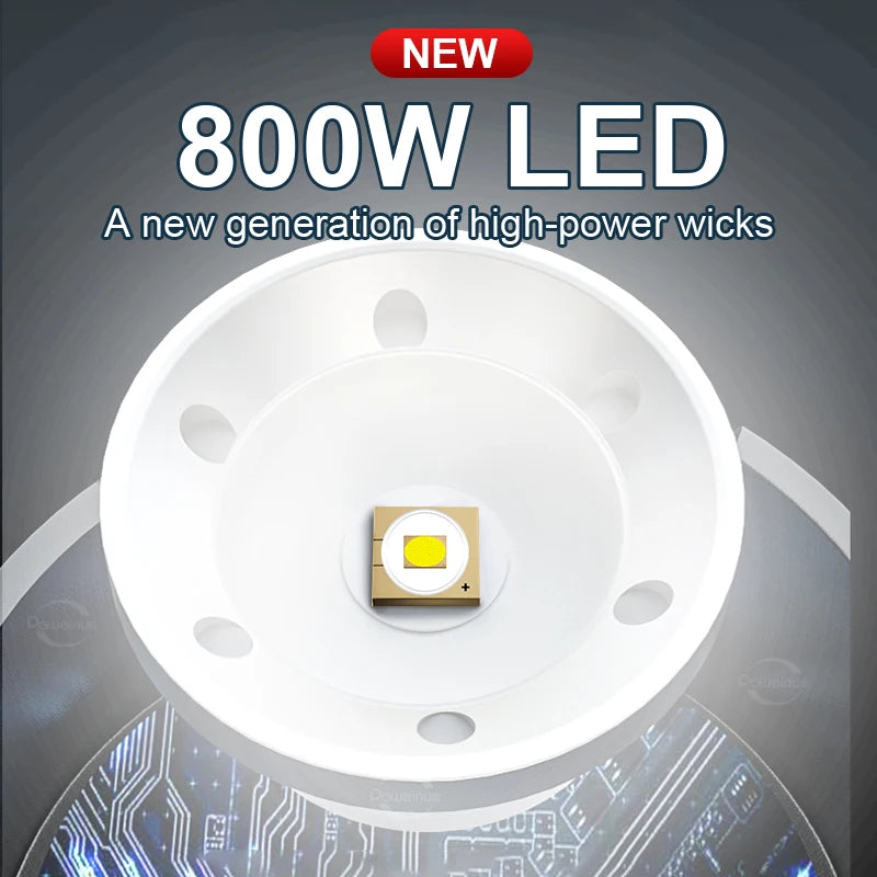 Newest 10000LM Ultra Powerful Rechargeable Flashlight 8000W Torch High Power LED Flashlights 3500M Long Range Tactical Lantern