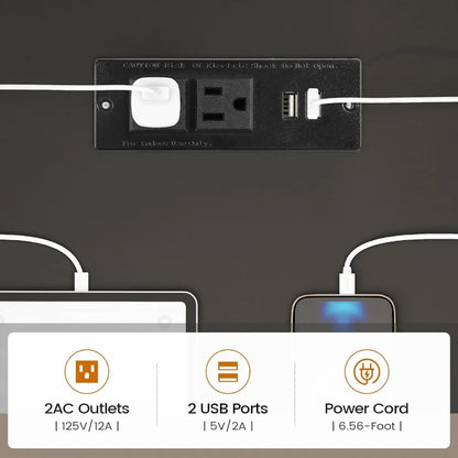 L Shaped Gaming Desk 47.2 Reversible Small Computer Desk with 5 Drawers and Storage Shelves Corner Gaming Desk with LED Lights - Kimlud
