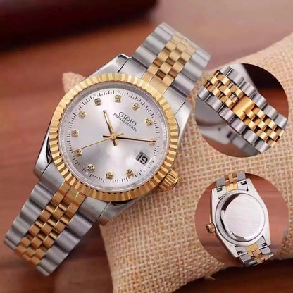 Luxury New Men Watch Automatic Mechanical Watches Stainless Steel Bracelet Silver Gold Black Diamonds Dial for Datejusts Style - Kimlud