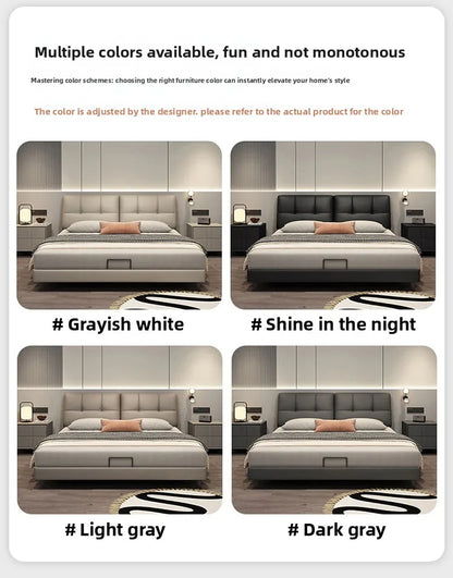 Soft package master bedroom, high-end and atmospheric storage with storage drawers, modern, simple and convenient double bed