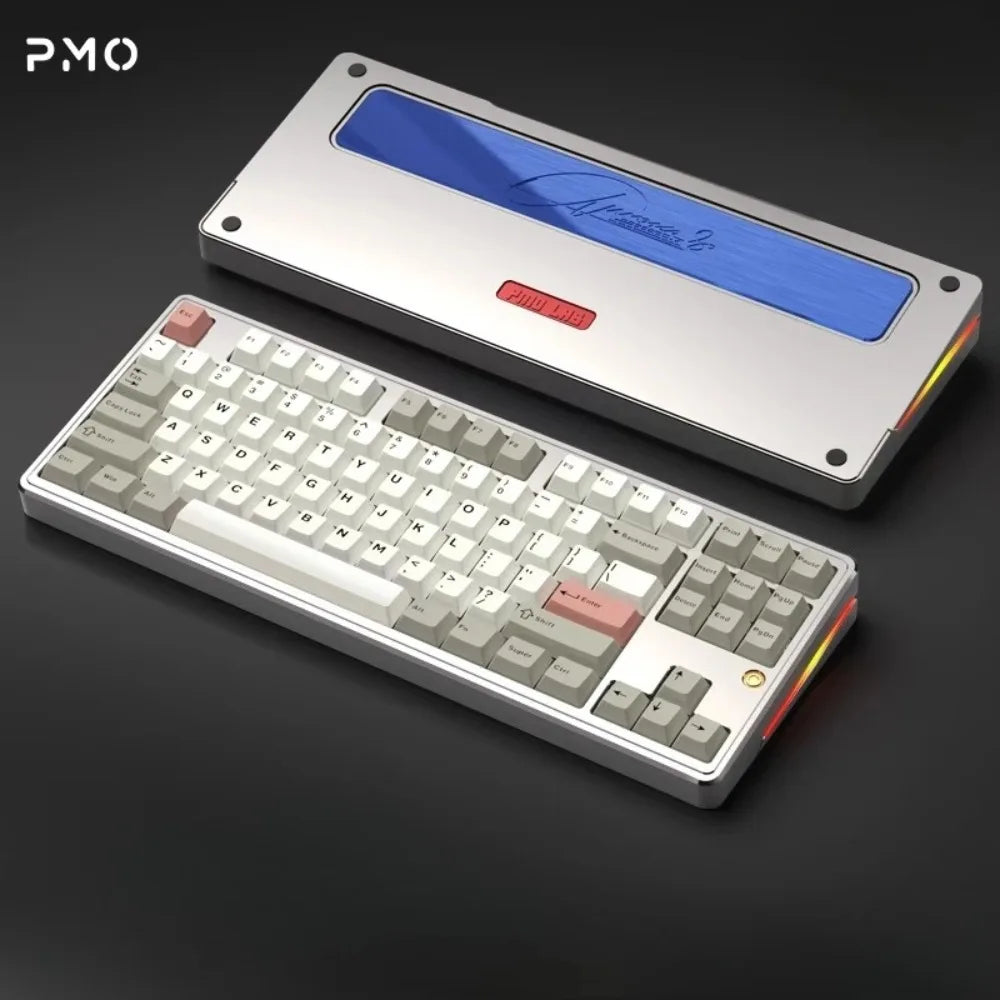 PMO Aurora80 Mechanical Keyboard Wireless Tri-mode Gasket/TOP Hot-Swap RGB Custom Aluminum Office Gaming Keyboard PC...