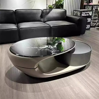 Italian Luxury Coffee Table Decoration Modern Clear Minimalist Coffee Table Unique Aesthetic Mesa Auxiliar Postmodern Furniture - Kimlud