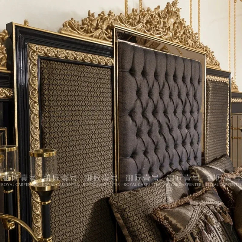 Apartment Solid Wood Bed Double Nordic Modern Princess European Bed Confortable High Quality Wedding Muebles Bedroom Furniture