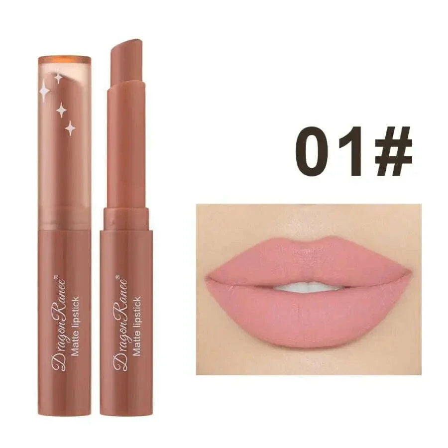 Lipstick Matte Matte Non-Fading Moisturizing European and American Makeup Lipstick Velvet Matte Lipstick Waterproof Not Easy to Fade Matte Lipstick Lipstick