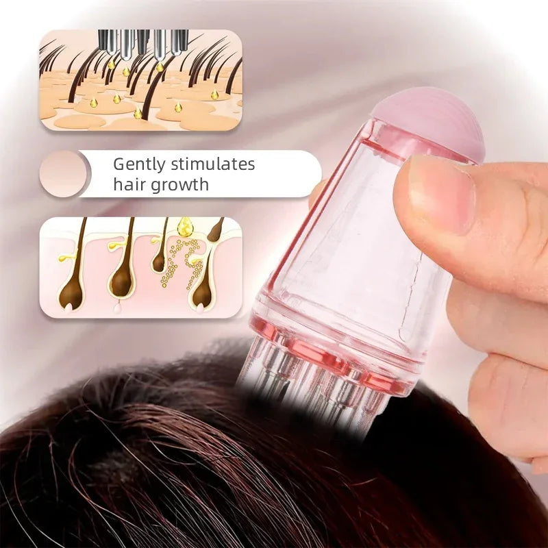 1/2pcs Hair Dye Tool Set Pink 6.09oz Hair Oil Applicator Bottle and1ml Dil Hair Growth Solid Hair Comb Salon...