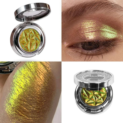 CHARMACY Optical Chameleon Shiny High Gloss Eyeshadow Palette Long Lasting Eye Glitter Pigment Professional Makeup For Women