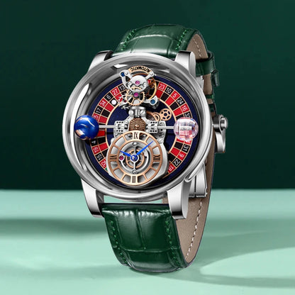 2024 PINDU DESIGN Men Watches Top Brands Luxury Celestial Series Roulette Creative Watch Quartz Wristwatch Montre Homme