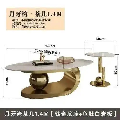 Nordic Living Room Coffee Tables Modern Design Decor Oval Coffee Tables Minimalist Mesa De Centro De Sala Home Furniture - Kimlud