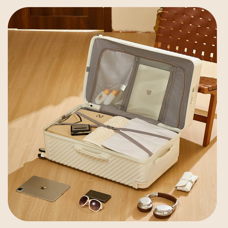 20/24/28/32 inch Wide Handle Travel Suitcase Carry-on Luggage Multifunctional Password Trolley Case With Wheels Rolling luggage