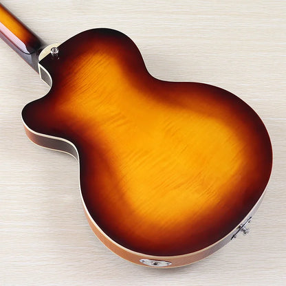 Sunburst 4 Strings Violin Bass Guitar 41 Inch Violin Guitarra Flame Maple Body High Gloss Finish | Kimlud Professional...