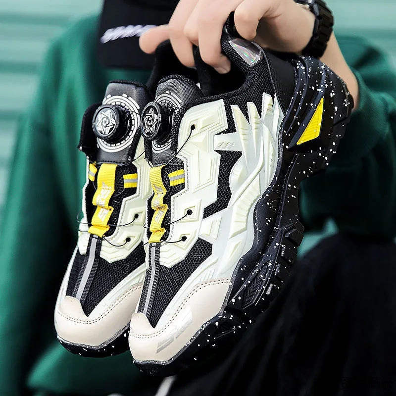 Men's Sport Shoes Thick Bottom Casual Style Fall Fashion Trendy Brand Hong Kong Style Old Dad Shoes Breathable Mesh Upper - Kimlud