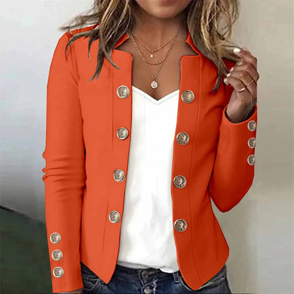 Women's Blazers Long Sleeve Suit Tops Fashion Slim Button Casual Office Coat Female Double Button Jackets For Women Tops