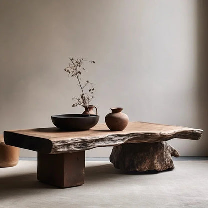 Aesthetic Wood Coffee Table Antique Designer Modern Living Room Decoration Coffee Table Unique Service Meubles Home Furniture - Kimlud