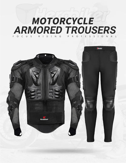 5XL Motorcycle Jackets Men's Full Body Armor Protection Jackets Motocross Enduro Racing Moto Protective Equipment Clothes
