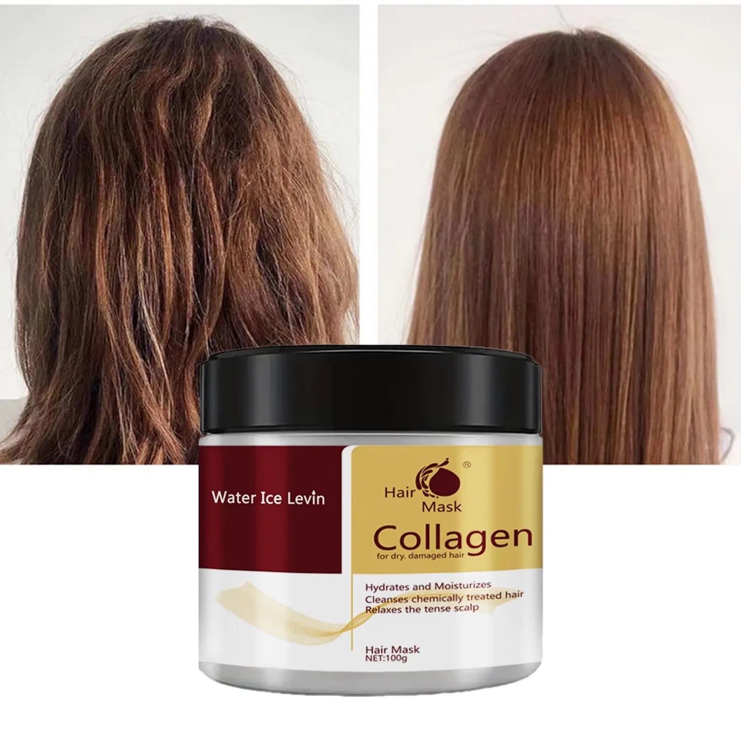 Collagen Hair Care Deep Repair Conditioning Moroccan Argan Oil Hair Mask EssenceFor Dry Damaged Hair Repair Revitalize Hair Care