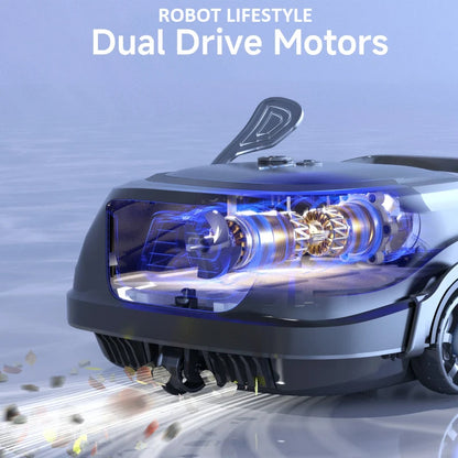 WYBOT A1 Wireless Swimming Pool Cleaner Robot Scheduled Cleaning for Floor Edge Dual-layer Filtration 120mins Working Time