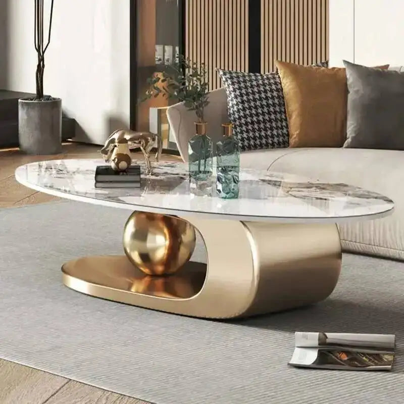 Nordic Living Room Coffee Tables Modern Design Decor Oval Coffee Tables Minimalist Mesa De Centro De Sala Home Furniture - Kimlud