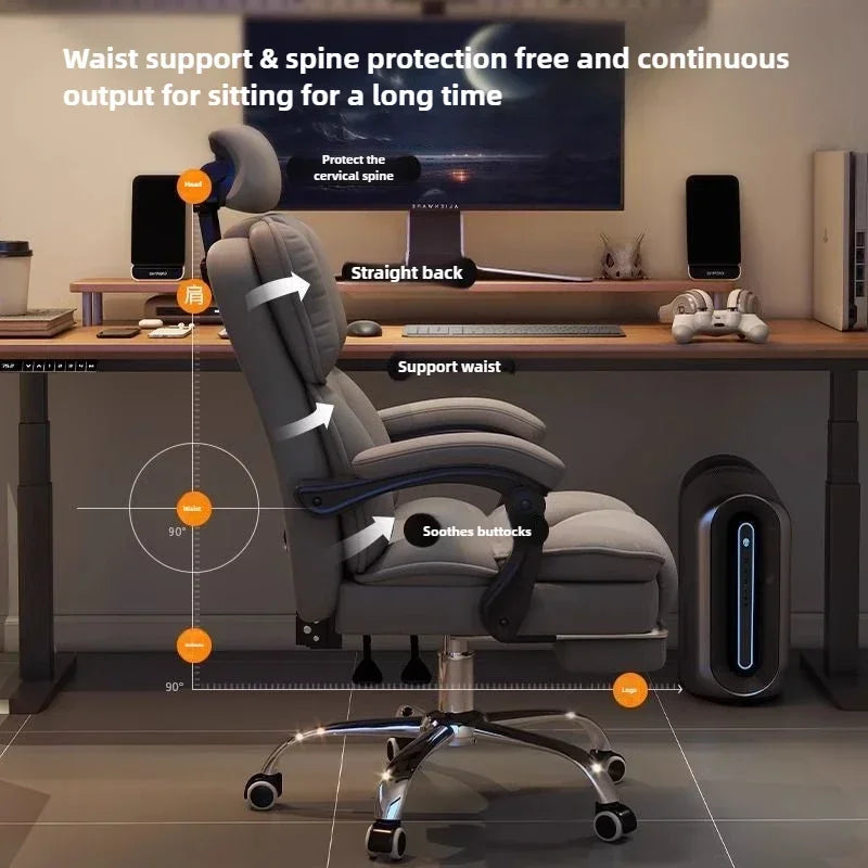 Computer Chair, E-sports Chair, Ergonomic Office Chair, Backrest Swivel Chairs, Boss Chairs, College Dormitory Desk and...