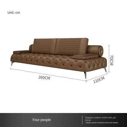 Armrest Large Filler Sofas European Brown Wood Modern Floor Salon Couch Recliner Luxury Nordic Divano Soggiorno Home Furniture - Kimlud
