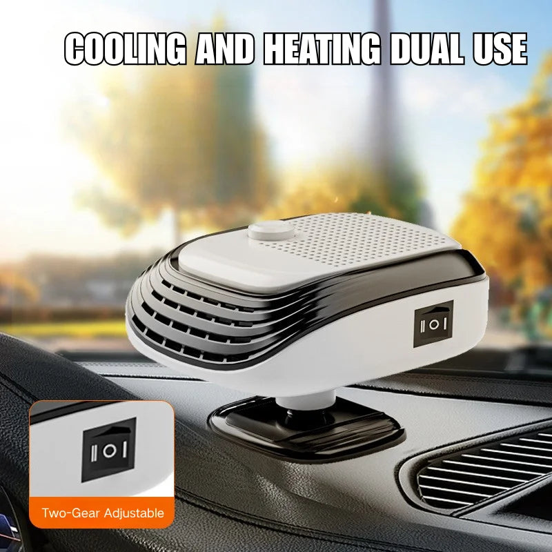 Car Heater 120w 12V Electric Heated Fan Auto Windshield Defogging Defrosting Heating Cooling Fan for Car Truck RV SUV