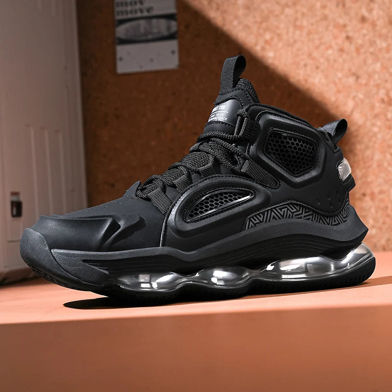 Men's Basketball Shoes Breathable Cushioning Non-Slip Wearable Runing Shoes Gym Training Athletic Basketball Sneakers for Women