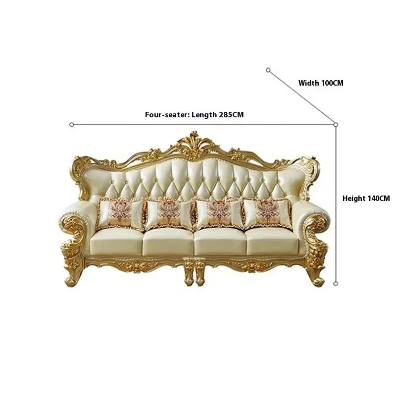Large Filler Golden Sofas Wood Design Reclining Designer Luxury Couch Lounges Modular Nordic Canape Salon Furniture Home - Kimlud