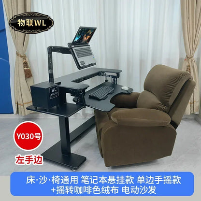 Computer desk bed notebook desktop computer desk bedside table lifting table lazy table cockpit suspension bracket - Kimlud