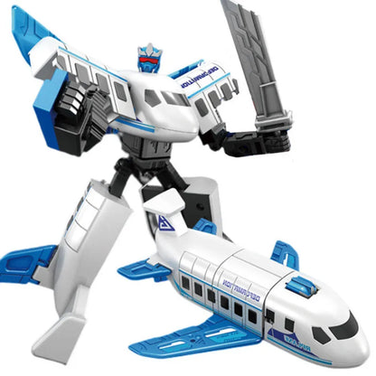 6699 New 20CM Transformation Toy Anime Robot Car Action Figure Plastic Cool Movie Aircraft Model Kids Boy Gift