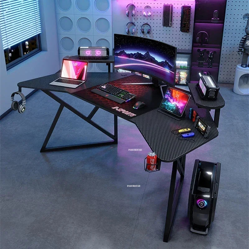 Upscale Lifting Mesa Gamer Computer Desks Simple Manmade Board Gaming Desk Light Luxury Household Bedroom E-sports Gaming Table
