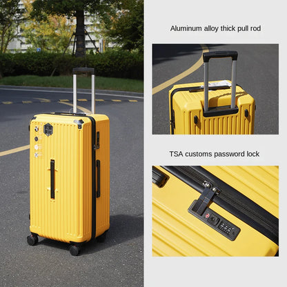 Suitcase 30" Large Capacity Luggage Men and Women Universal Five-wheeled Password Trolley Case Student Travel Luggage carrier