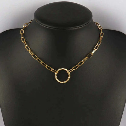 316L Stainless Steel Necklace For Women Choker Necklace Heart Clavicle Chain Necklaces Charm Heart Pendant Necklace Jewelry Gift