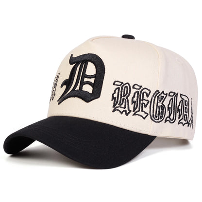 Unisex Gothic D Letter Embroidery Baseball Caps Spring Autumn Outdoor Adjustable Casual Hats Sunscreen Hat Sports Cap