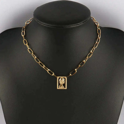 316L Stainless Steel Necklace For Women Choker Necklace Heart Clavicle Chain Necklaces Charm Heart Pendant Necklace Jewelry Gift