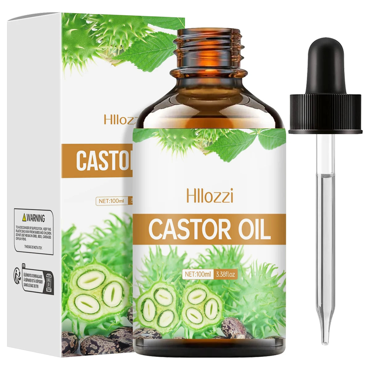 100ml/30ml castor oil pure essential oil skin care hair care can make hair smoother aromatherapy aromatherapy essential oil