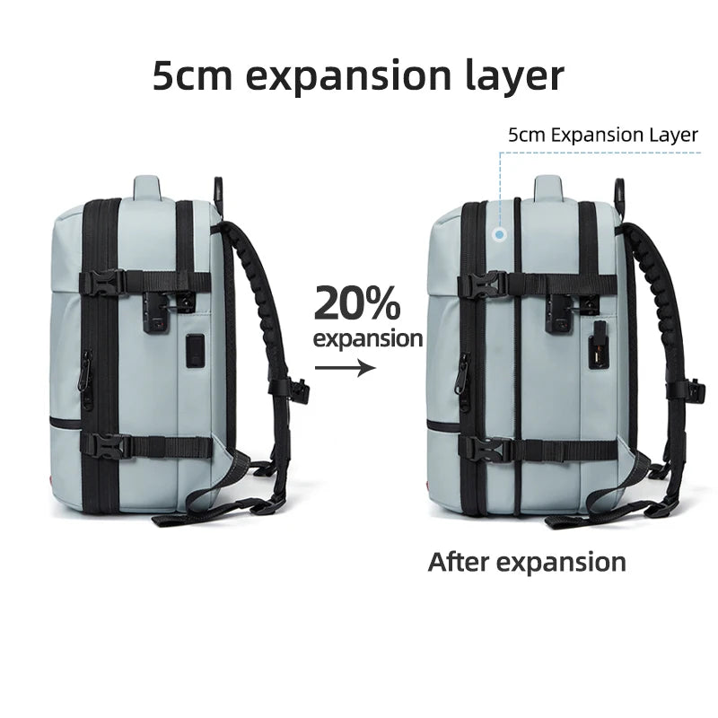 Travel Women Backpack 16 inch vacuum compression Laptop Backpack USB charging school Backpack Extended Hiking Business backpack