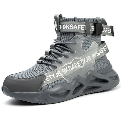Man Safety Shoes Puncture-Proof Work Sneakers Lightweight Work Shoes Men Steel Toe Shoes Safety Boots Indestructible Shoes