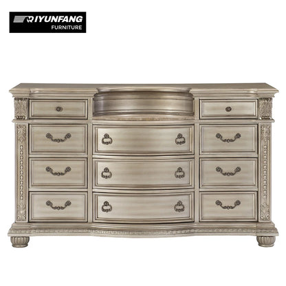 Luxury Custom Size Solid Wood Hotel Bedroom Furniture Set Modern Design Queen/King Beds for Dubai & Qatar Hotels - Kimlud