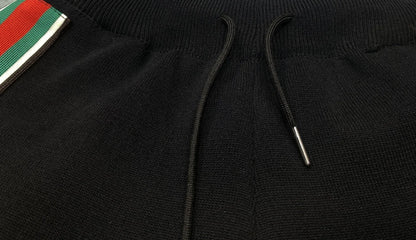 Fashion Bear Diamonds Side Stripe Pant Sets Women Autumn Tracksuit Zipper Sweater Loose Casual Two Piece Sets Womens Outifits - Kimlud