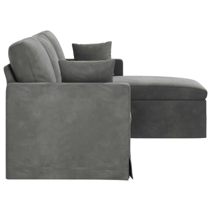 Dark Grey Velvet 198 X 134 X 80 cm Sofa for Living Room 198 X 134 X 80 cm Velvet | Kimlud Luxury Sofa