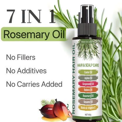 Rosemary Hairspray Uses Rosemary Oil, Mint Oil and Horsetail Grass Leaf Extracts to Moisturize Hair Roots Brings the Fragrance of the Hair, Make Your Hair Looks Shiny and Beautiful
