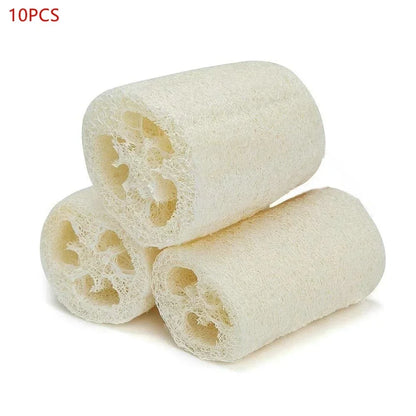 5PCS/10PCS Shower Sponge Scrubber Natural Loofah Luffa Scrubber Kitchen Clean Dish Rag