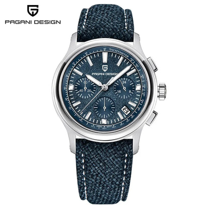New PAGANI DESIGN 40MM Multifunctional Men's Quartz Watch Luxury Sapphire Glass AR Coated Chronograph Men's Watch