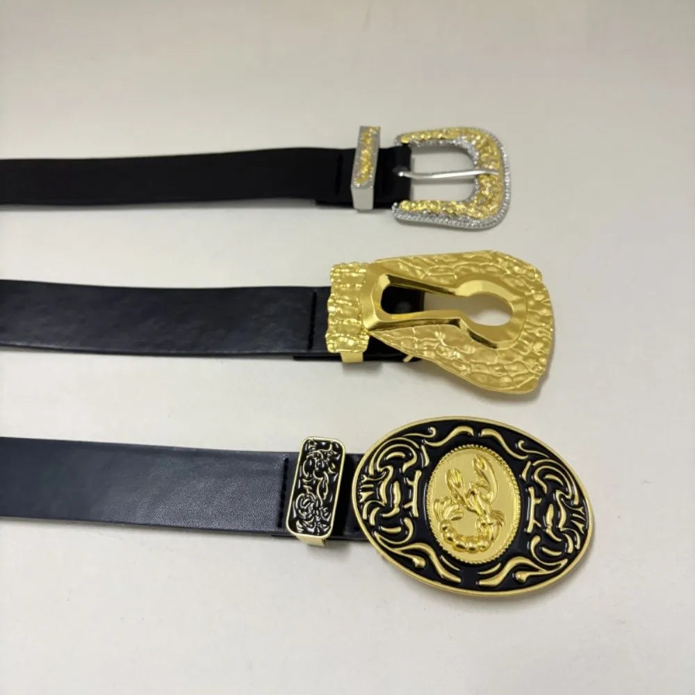 New Luxury Women's Belt Leather Adjustable Waist Belt Buckle Lobster Engraved Buckle Waist Chain for Dresses | Kimlud...