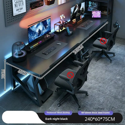 Modern Double Computer Desks Home Desktop E-sports Gaming Table Bedroom Simple Desk Student Study Tables Office Furniture N