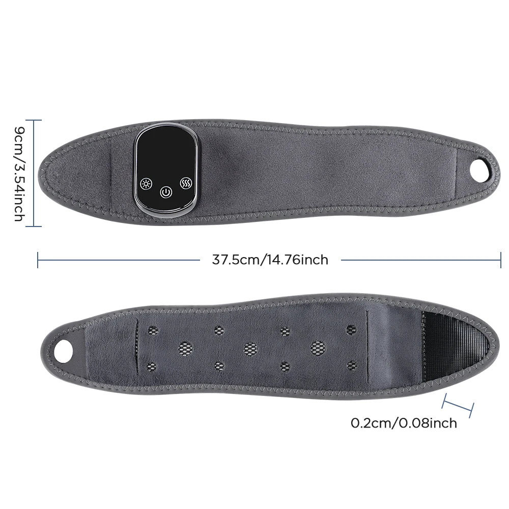 Electric Heating Wrist Massager Hot Compress Vibration Wrist/Ankle Brace Hand Wrist Guard Heating Pad Rechargeable Wristband