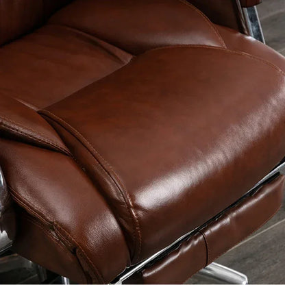 Retro Executive Leather Chair Armchairs Editor Choises Fashion Aluminium Office Chair Working Relax Silla Escritorio |...