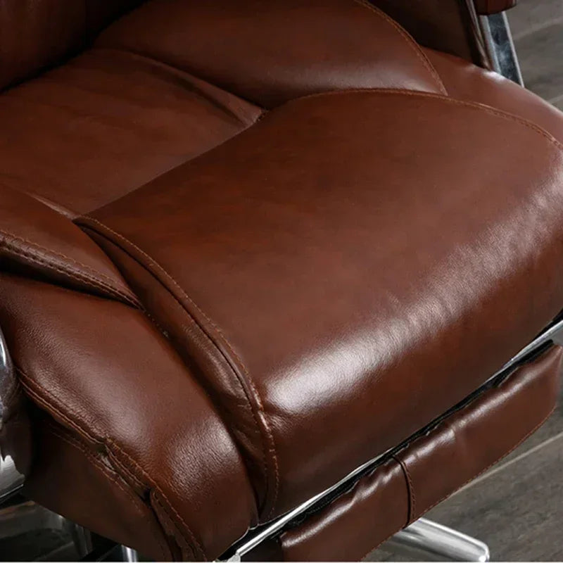 Retro Executive Leather Chair Armchairs Editor Choises Fashion Aluminium Office Chair Working Relax Silla Escritorio |...