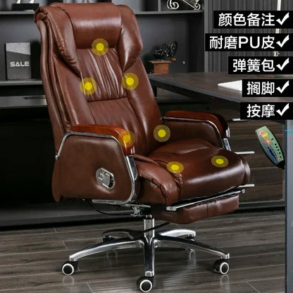 Retro Executive Leather Chair Armchairs Editor Choises Fashion Aluminium Office Chair Working Relax Silla Escritorio |...