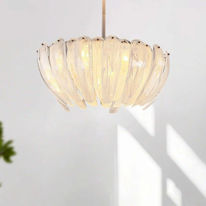 LED Flower Bud Home Living Room White Cloud Glass Pendant Light LED Lamp Ceiling Chandelier Italy Design Lighting Fixture Lustre - Kimlud